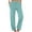 Mint Green, variant on FAIWAD Women's Pants Elastic High Waist Straight Leg Trousers with Pockets Comfy Casual Loose Homewear