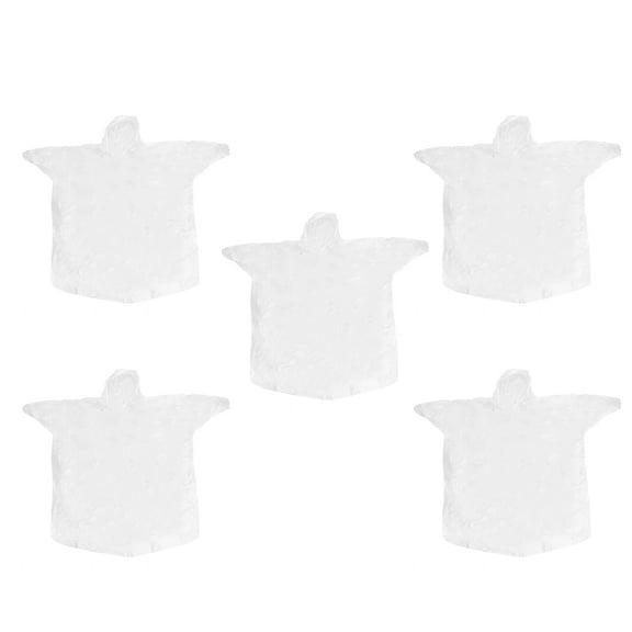 5 Pcs Ponchos Festival Raincoat Clear Poncho Clear Rain Jacket Portable Raincoat Outdoor Poncho Travel