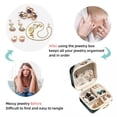 thumbnail image 4 of Cat Travel Portable Square Jewelry Organizer Box - Earring Holder, Ring, Necklace, Bracelet Storage - Suitable for Girls and Women - Jewelry Stand, Jewelry Boxes, 4 of 6