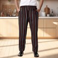 thumbnail image 2 of Zszcpp Jogging Pants For Men Suitable Kitchen Work Loose Fit Stripe Print Long Brief Trousers Casual Trouser, 2 of 8