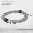 thumbnail image 3 of Electric Guitar Cable Right Angle to Straight Connector 3 Meters Guitar Cord Nylon Braided Instrument Cable for Home, 3 of 7