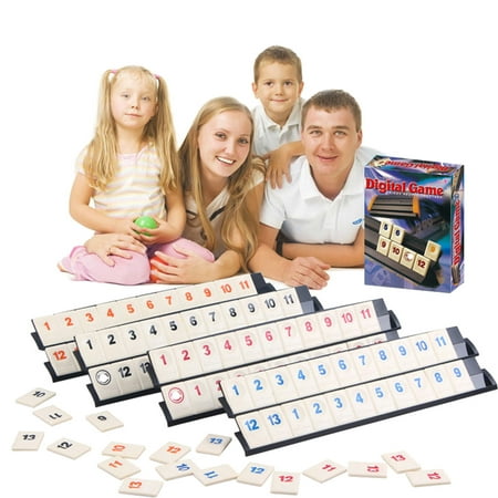 Educational Games for Kids 8-12 Digital Mahjong Game Card Adult Party Leisure Puzzle Board Game Glass