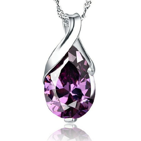 Moocorvic Crystal Necklaces for Women Spiritual Jewelry Pendant Amethyst Gifts for Friends Female Sister Gifts Gifts for Mom Jewelry Holiday Gift