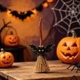 thumbnail image 3 of Halloween Witches Broom, Colorful Witch Broomstick Flying Stick Props Plastic Broom Witch Costume Accessories, Party Supplies, 3 of 6