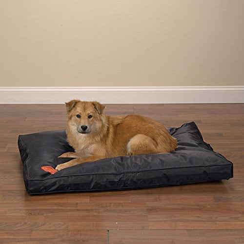 Heavy Duty Dog Bed Chew Resistant Indoor Outdoor Tough Soft Nylon Teflon Beds (Medium 36"L x