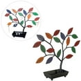 thumbnail image 2 of MyGift Multicolored Jewelry Tree Necklace Hanger with Ring Dish Tray, 2 of 5