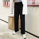 thumbnail image 4 of Pantalones deportivos Mujer Casual Suelto Cintura alta Pierna ancha Pantalón largo, Negro, XXL Inevent AP001468-11B, 4 of 7