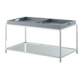 thumbnail image 2 of Convenience Concepts Palm Beach Table Basse en Verre Clair et Métal Chromé, 2 of 9