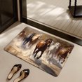 thumbnail image 5 of Fmbmuo Rectangle Entryway Rug Waterproof Multicolor Horse Print indoor/Outdoor Decorations, Non-Slip Absorbent Modern Floor Mats 16 x 24 inch, 5 of 5