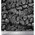 thumbnail image 3 of Soimoi Polyester Crepe Fabric Paisley Block Fabric Prints by Yard 42 Inch Wide, 3 of 3