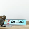 thumbnail image 2 of Boss Babe, Aqua Desk Sign (2 x 8"), 2 of 3