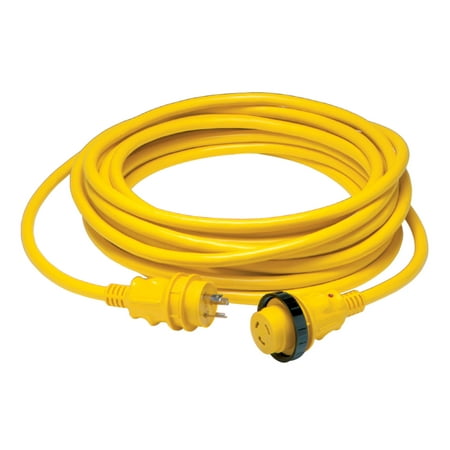 Marinco Yellow 30A 125V Cordset, 50-Foot