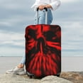 thumbnail image 5 of Cauagu The Red Head Skull Print Travel Luggage Cover,Travel Dust-proof Suitcase Cover Softside Suitcase Protector for 18-32inch,Not Included Suitcase, 5 of 8