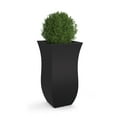 thumbnail image 3 of Mayne Valencia 16" x 16" x 30" Tall Square Black Plastic Planter, 3 of 13