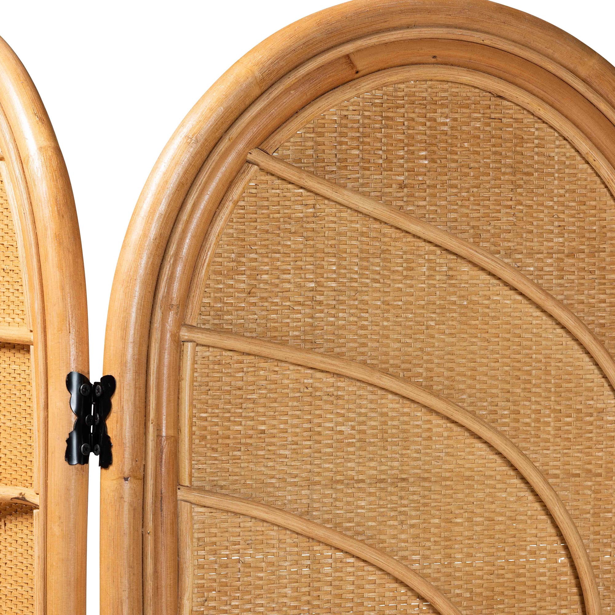 bali & pari Kiyoko Boho Room Divider, Light Honey