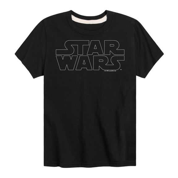 Star Wars - Logo Outline - Toddler And Youth Short Sleeve Tee