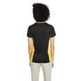 thumbnail image 2 of Harriton M386W Women's Flash Snag Protection Plus IL Colorblock Polo-Black/ Sunray Yellow-S, 2 of 3