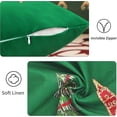 thumbnail image 4 of Christmas Throw Pillow Covers 16 x 16 Inch Set of 2, Red Green Christmas Tree, Winter Holiday Pillowcases Decor for Home Couch Sofa, 4 of 6