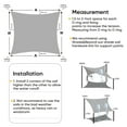 thumbnail image 5 of Shade&Beyond 12*12*12 Waterproof Sun Shade Sail Shade Canopy - Durable UV Block Fabric, UPF 50+ for Patio, Pool & Garden，Light Grey, 5 of 5