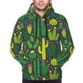 thumbnail image 2 of Bingfone Cactus 1 Men's Drawstring Hoodie Long Sleeve Pocket Sweatshirts-3X-Large, 2 of 6