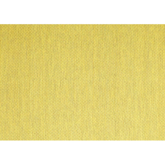 Ahgly Company Machine Washable Indoor Rectangle Solid Yellow Modern Area Rugs, 8' x 12'