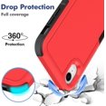 thumbnail image 3 of for iPhone XR Case: Dual Layer Protective Heavy Duty Cell Phone Case Shockproof Rugged Bumper Tough with Screen Protector - 16ft  Grade Drop Tested for Appple iPhone XR (6.1 inch), Red, 3 of 16