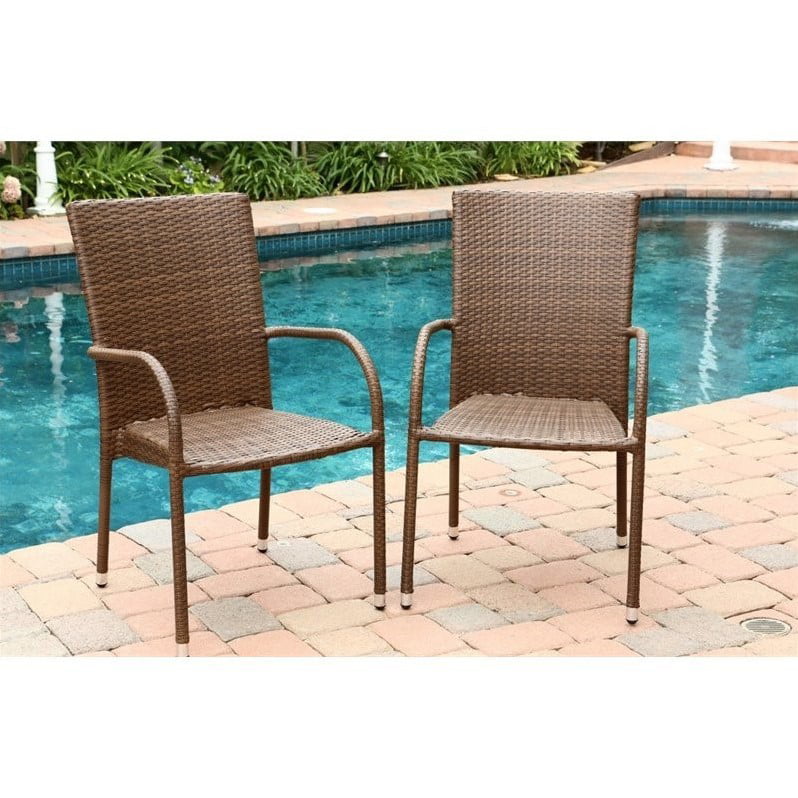 Palermo Outdoor Wicker Dining Chair, Abbyson Outdoor Furniture