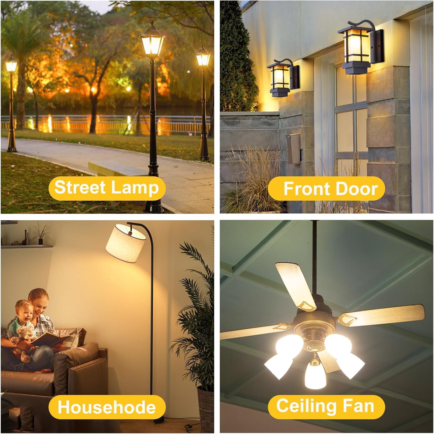 2 Pack 50W LED Corn Light Bulb 6000 Lumen Led Corn Bulb Super Bright 3000K Warm White E26/E27 Base LED Light Bulb for Home Garage Lighting Garage Backyard Office Household