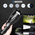 thumbnail image 2 of Super Bright 90000Lm Led Tactical Flashlight Military Led Torch 5 Modes Zoomable, 2 of 5
