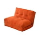 thumbnail image 5 of Sofá cama plegable con respaldo ajustable de 6 niveles, sofá de suelo, sillón cama convertible para siestas en espacios pequeños Naranja, 5 of 8