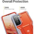 thumbnail image 6 of FITO For Samsung Galaxy S21 5G Case, Full-Body Phone Case with Kickstand (Orange), 6 of 8