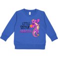 thumbnail image 2 of Inktastic Little Sister Cute Purple Dragon Toddler Sweatshirt, 2 of 4