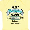 thumbnail image 4 of Inktastic Happy Birthday, Mommy I'm the Best Ever in Blue Boys or Girls Baby Bodysuit, 4 of 5