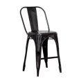 thumbnail image 4 of Coast to Coast Industrial Style Black Counter Height Dining Chair - Set of 2, 4 of 6