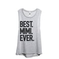 thumbnail image 1 of Thread Tank Best Mimi Ever Women's Sleeveless Muscle Tank Top Sport Grey Large, 1 of 4
