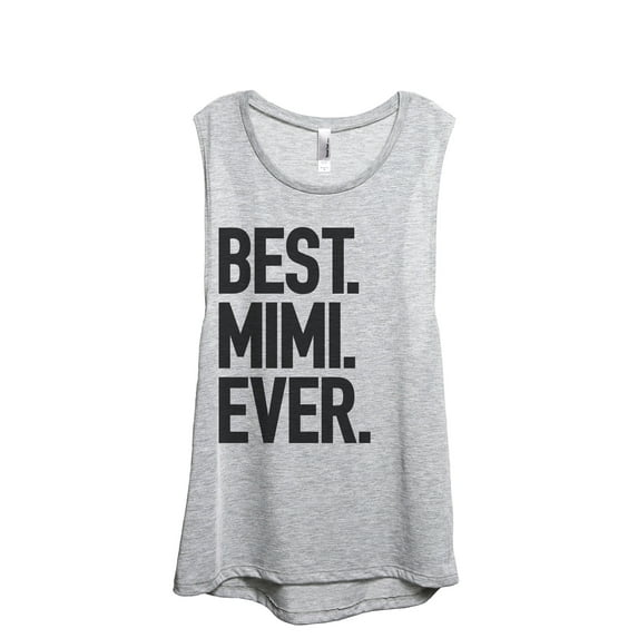 Thread Tank Best Mimi Ever Women's Sleeveless Muscle Tank Top Sport Grey Large