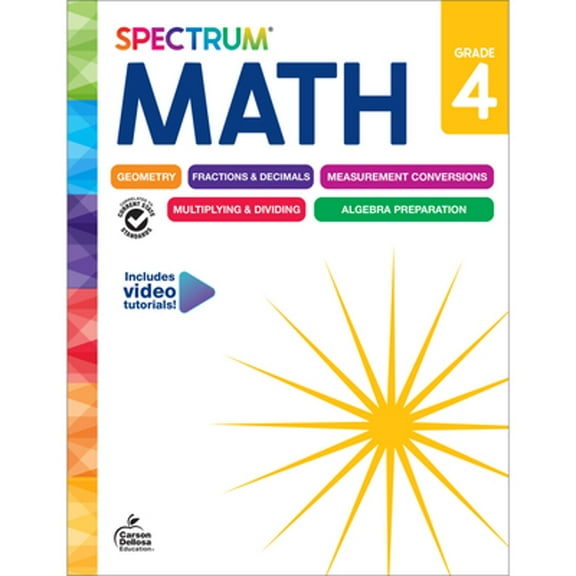 Pre-Owned Spectrum Math Workbook, Grade 4 (Paperback) 1483871479 9781483871479