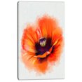 thumbnail image 2 of Cute Orange Watercolor Flower - Flowers Canvas Wall Artwork, 2 of 4