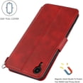 thumbnail image 4 of for iPhone XR Wallet Case with Card Holder Slots,Kickstand Phone Cover Premium Leather Magnetic Closure Slim Flip Shockproof Wrist Strap Case for iPhone XR 6.1",Wine Red, 4 of 14