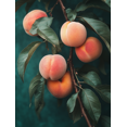 thumbnail image 1 of Qisvanset 12x16 Inch Vintage Peach Branch Canvas Wall Art, Rustic Fruit Aesthetic Art Decor for Farmhouse Kitchen, 1 of 8