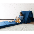 thumbnail image 2 of Dundy Clasico, Sillon de Actividades Modular Infantil. Sofa de Piso para niños y Adultos. Juego para niños y Bebes. 4 Piezas. 85 x 170 x 50 cm. (Azul Navy), 2 of 8