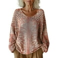 thumbnail image 1 of WZXFASHION Chandail Décontracté à Enfiler pour Femmes à Motif Imprimé Rabais de 50 % Liquidation Chandail à Col Roulé, 1 of 4