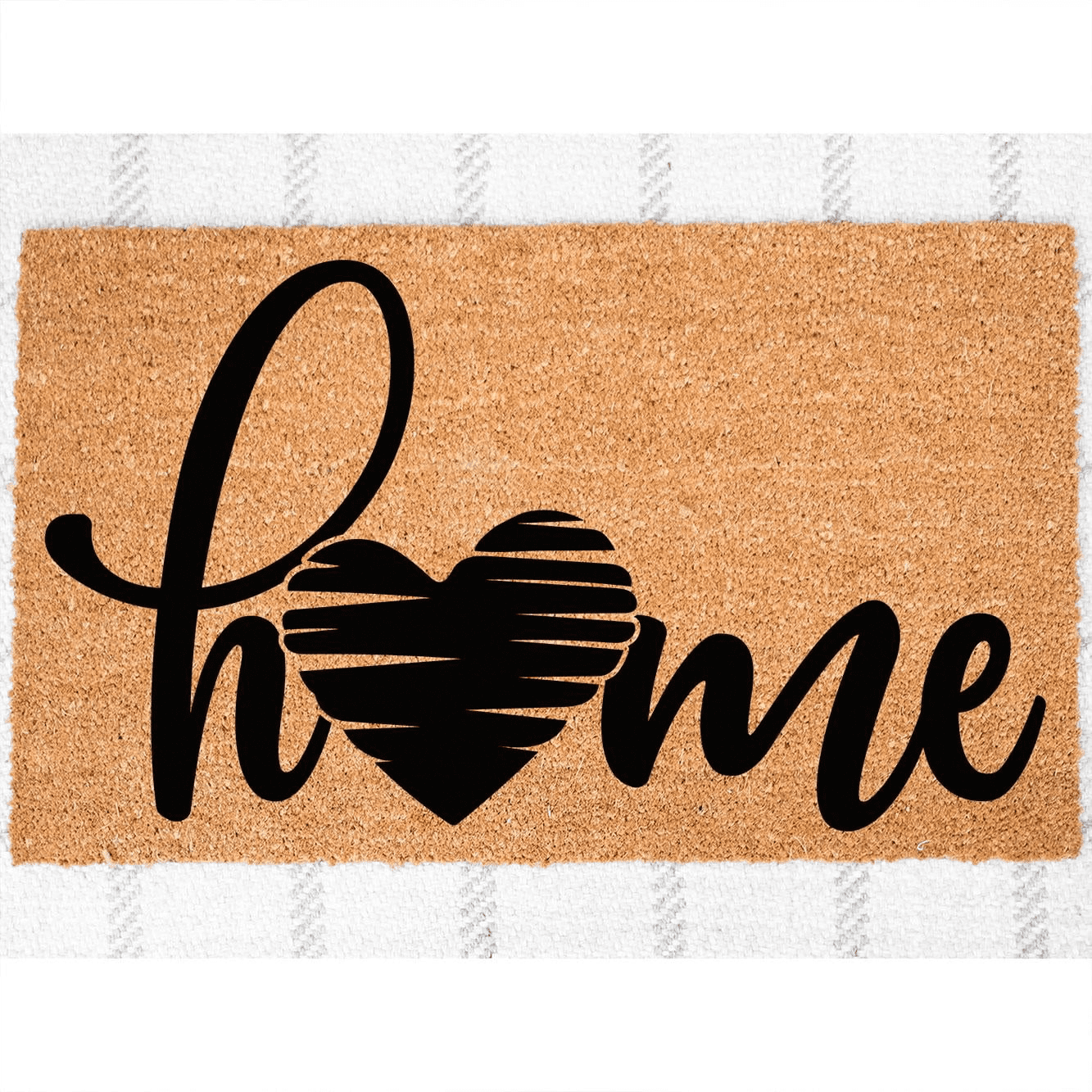 Doormat Home Heart Welcome Mat Home Decor Porch Decor First House Ou (18" x 30") #5953