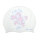 thumbnail image 1 of Gorro de Natación Impermeable de Silicona con Tréboles de la Suerte 1 Pc Azul Rosa Claro, 1 of 5