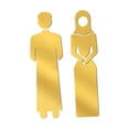 thumbnail image 3 of Señalización de puerta de baño, acrílico, para inodoro, para pared, para hombre y mujer, 3 of 9