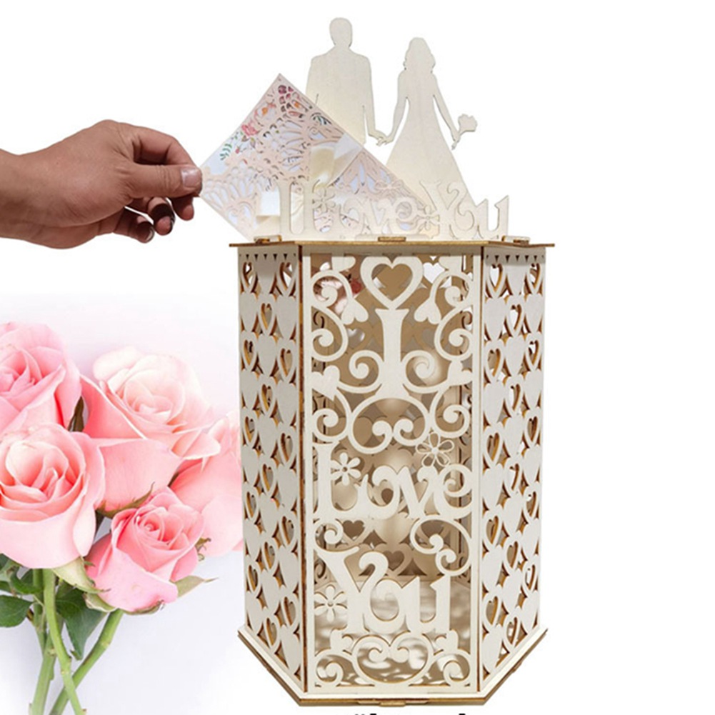Leuchtend Wedding Card Box Wooden Card Holder Party Envelop Gift Card Boxes For Reception Wedding Party Parties Walmart Com Walmart Com