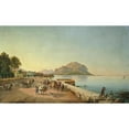 thumbnail image 2 of Franz Ludwig Catel 18x12 Gold Ornate Wood Frame and Double Matted Museum Art Print Titled - Walk in Palermo, 2 of 4