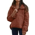 thumbnail image 1 of Manteau Grande Taille pour Femmes Mode Décontractée à Capuche Manches Longues Couleur Unie avec Ourlet Rond pour Confort Élégant, 1 of 5