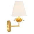 thumbnail image 2 of Trade Winds Rosalie 1-Light Wall Sconce in True Gold, 2 of 6