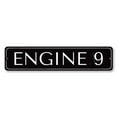thumbnail image 2 of Engine Number 9 Novelty Sign, Metal Wall Decor - 4x18 inches, 2 of 4